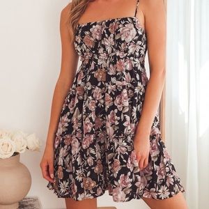 LUSH Tiered Floral Babydoll dress